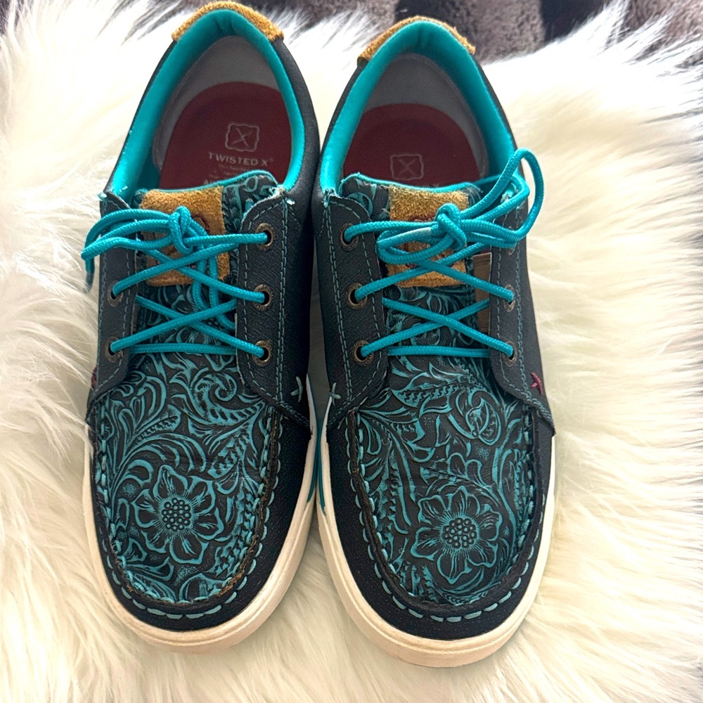 Twisted X Teal Sneaakers
